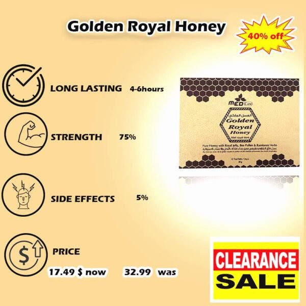 Royal Honey golden 75 % strength.