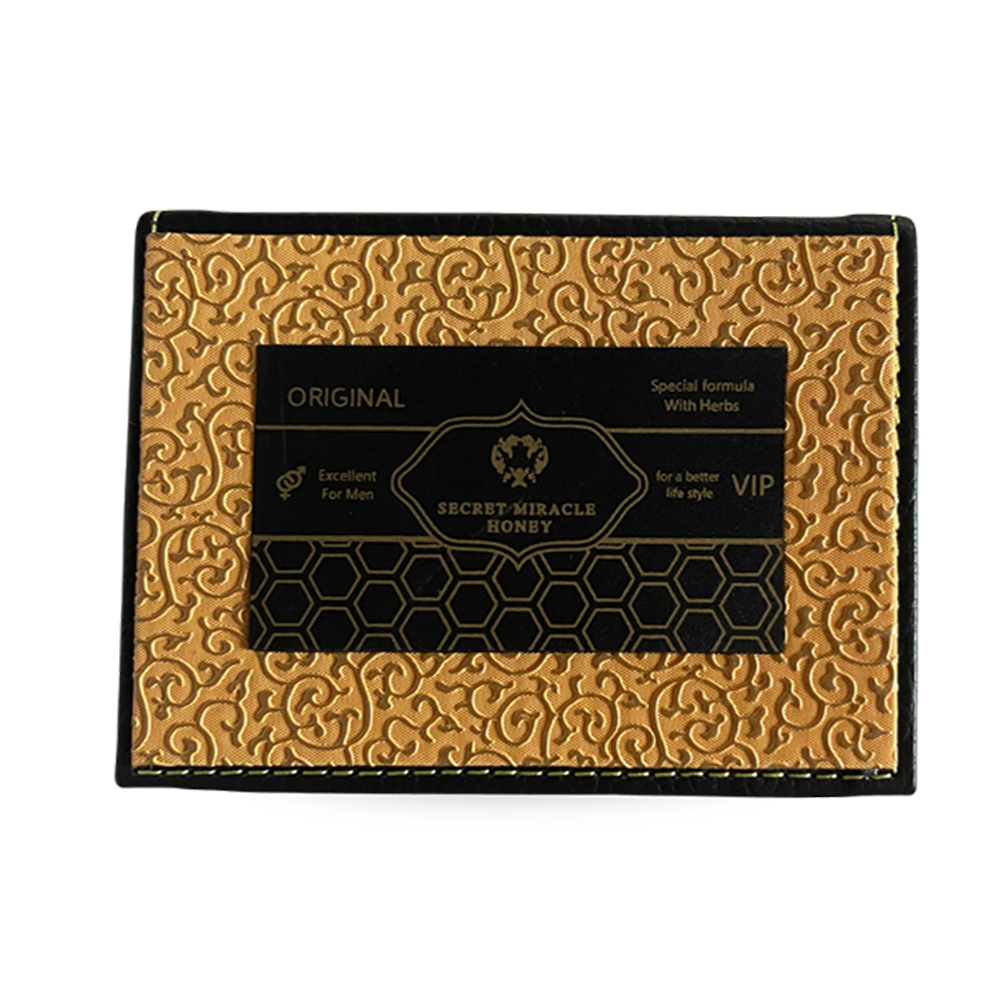 Secret Miracle Honey for men pack of 12 sachets 15 gram each.